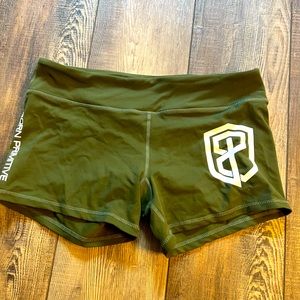 Born primative army green shorts